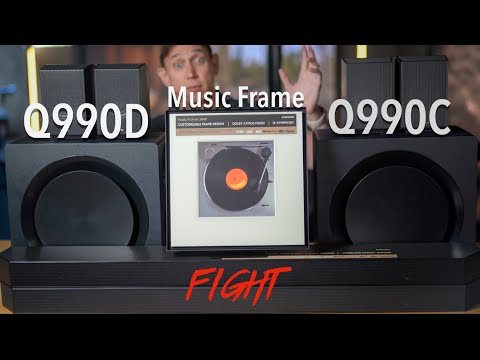 Samsung Q990D vs Q990C (with some Music Frame on the side)
