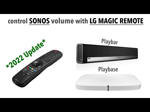 Using LG Magic Remote to control volume on Sonos Playbar and Playbase (2022 Update)