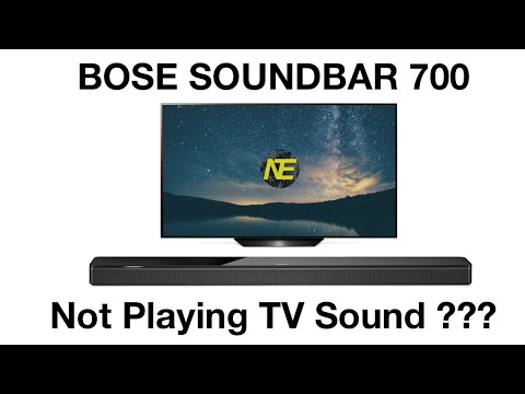 Bose Soundbar 700 Not Playing Sound? Two Fixes.